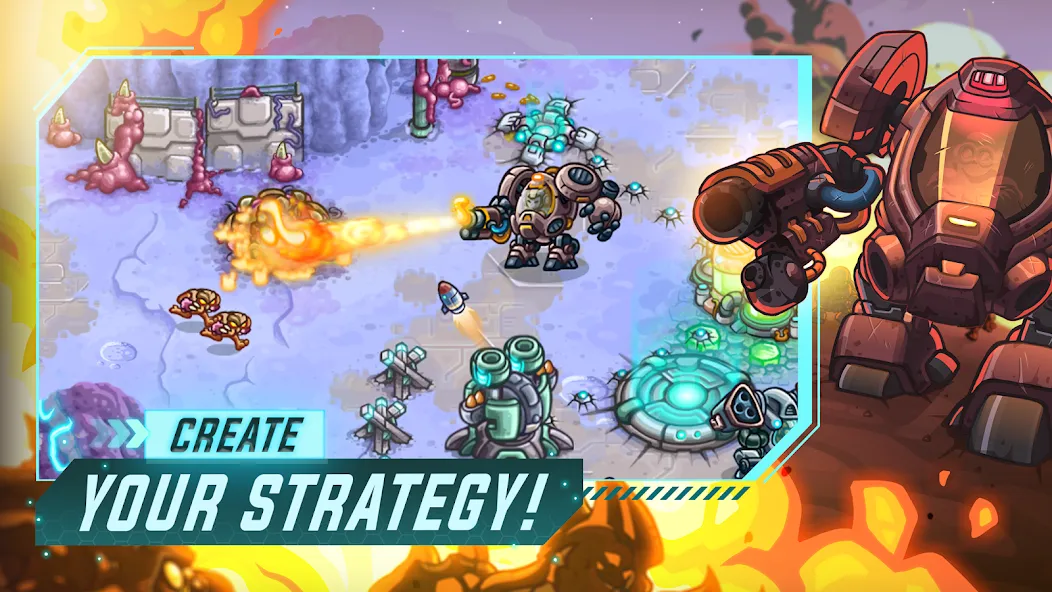 Iron Marines Offline Strategy МОД/Взлом [Много монет, Открытые уровни и Мега MOD] Screenshot 2