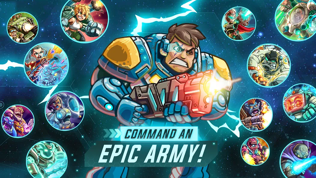 Iron Marines Offline Strategy МОД/Взлом [Много монет, Открытые уровни и Мега MOD] Screenshot 3