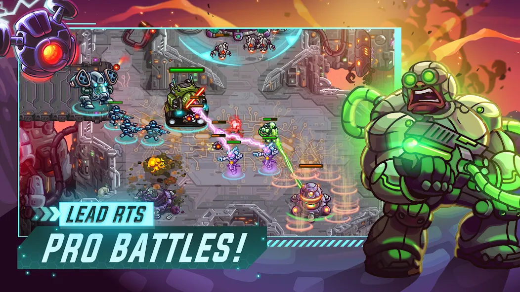 Iron Marines Offline Strategy МОД/Взлом [Много монет, Открытые уровни и Мега MOD] Screenshot 4