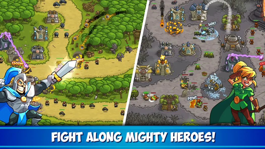 Kingdom Rush Tower Defense TD (Кингдом Раш) МОД/Взлом [Все открыто, Дополнительные деньги и Меню MOD] Screenshot 3