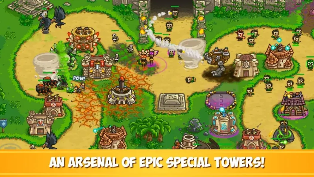 Kingdom Rush Frontiers TD (Кингдом Раш Фронтис ТД) МОД/Взлом [Все открыто, Дополнительные деньги и Меню MOD] Screenshot 4