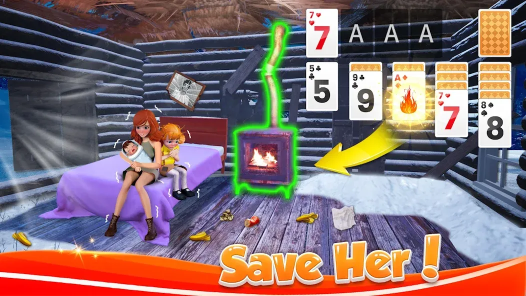 Solitaire Home Design (Солитер Хоум Дизайн) МОД/Взлом [Бесконечные деньги, Монеты и Мега MOD] Screenshot 1