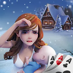Скачать взлом Solitaire Home Design на Андроид — Бесконечные звезды и монеты