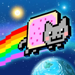 Скачать Взломанная Nyan Cat: Lost In Space (Много денег) на Андроид