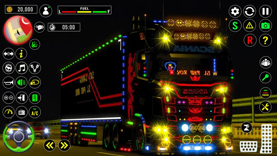 US Truck City Transport Sim 3d МОД/Взлом [Меню, Бесконечные монеты и Открытые уровни] Screenshot 1