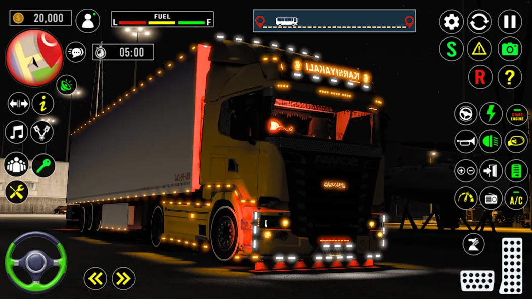 US Truck City Transport Sim 3d МОД/Взлом [Меню, Бесконечные монеты и Открытые уровни] Screenshot 5