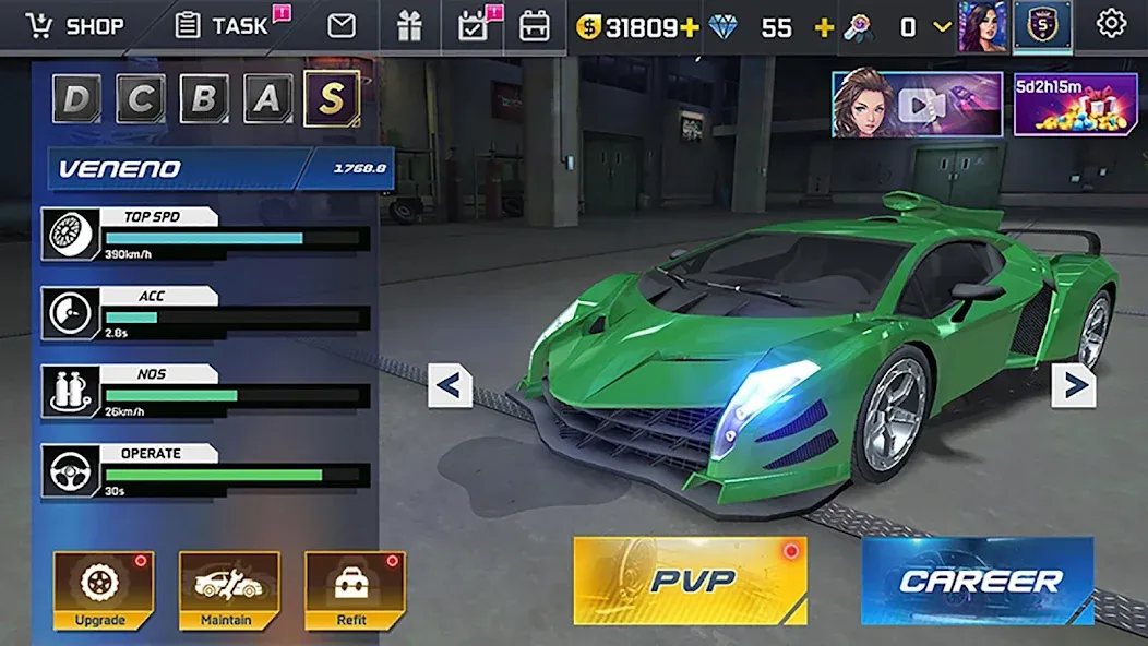 Street Racing HD (Стрит Рейсинг ХД) МОД/Взлом [Деньги, Монеты и Меню MOD] Screenshot 2