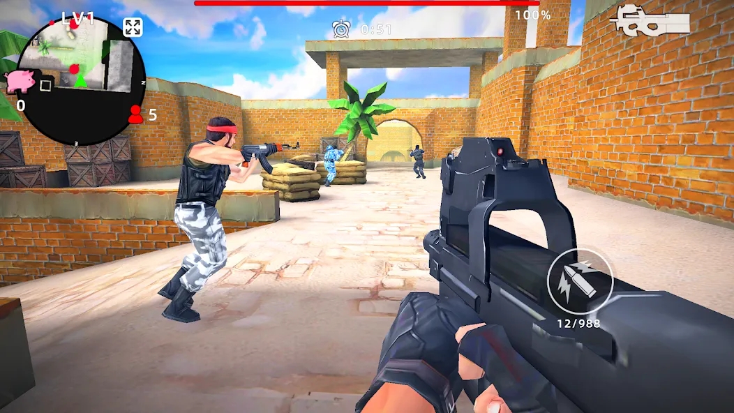 Gun Strike: FPS Shooter Game (Каунтер Атак) МОД/Взлом [Деньги, Монеты и Меню MOD] Screenshot 4