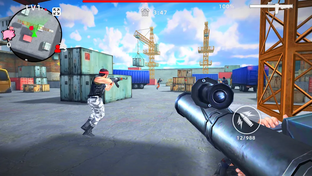 Gun Strike: FPS Shooter Game (Каунтер Атак) МОД/Взлом [Деньги, Монеты и Меню MOD] Screenshot 5