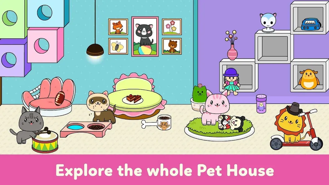 Tizi Town - My Pet Daycare МОД/Взлом [Много монет, Открытые уровни и Мега MOD] Screenshot 2