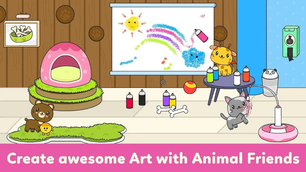 Tizi Town - My Pet Daycare МОД/Взлом [Много монет, Открытые уровни и Мега MOD] Screenshot 4