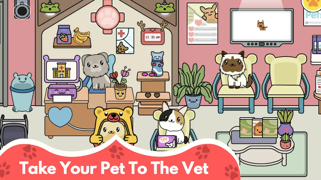 My Cat Town - Cute Kitty Games МОД/Взлом [Меню, Бесконечные монеты и Открытые уровни] Screenshot 5