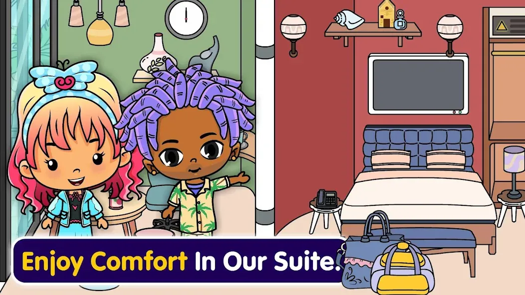 Tizi Town - My Hotel Games МОД/Взлом [Много денег, Монет и Все открыто] Screenshot 2