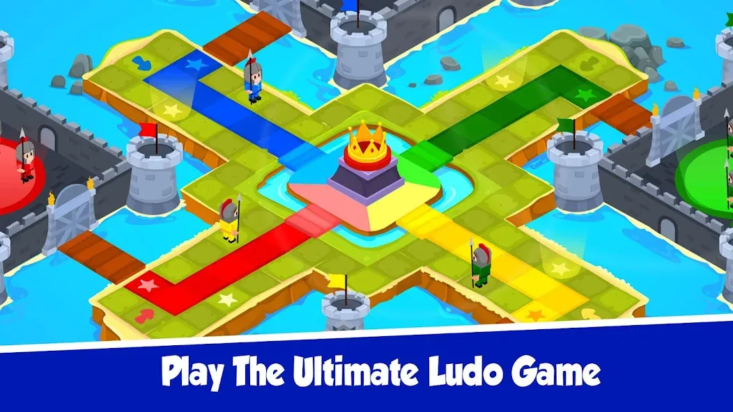 Ludo Offline Dice Board Game МОД/Взлом [Меню, Бесконечные монеты и Открытые уровни] Screenshot 1