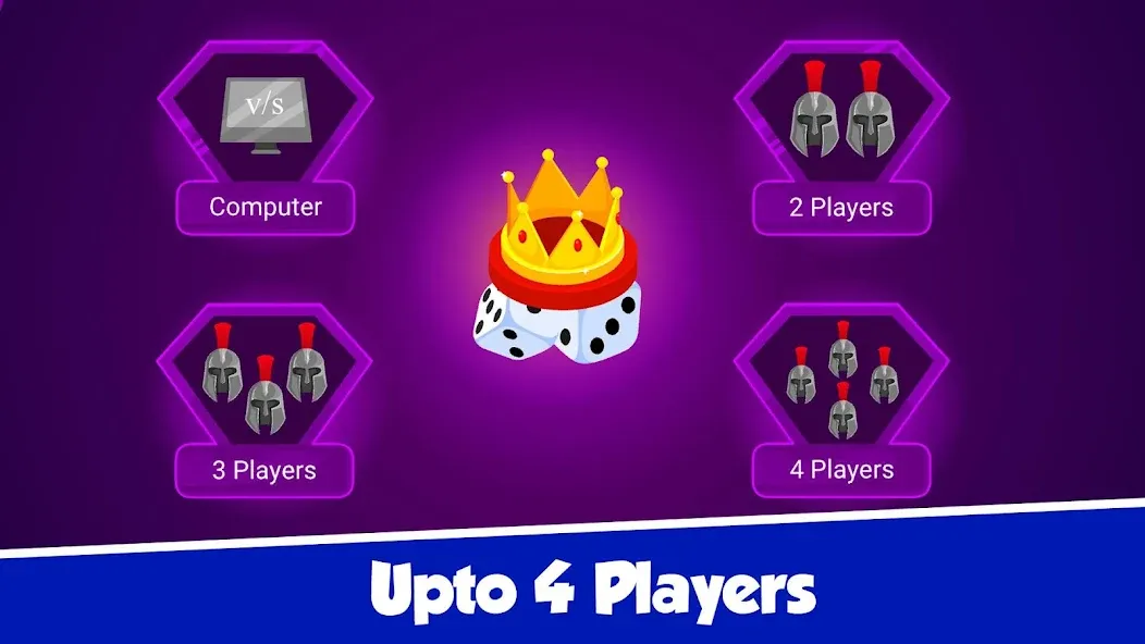 Ludo Offline Dice Board Game МОД/Взлом [Меню, Бесконечные монеты и Открытые уровни] Screenshot 5
