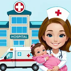 Скачать My Hospital Town Doctor Games Взлом (Все открыто) на андроид