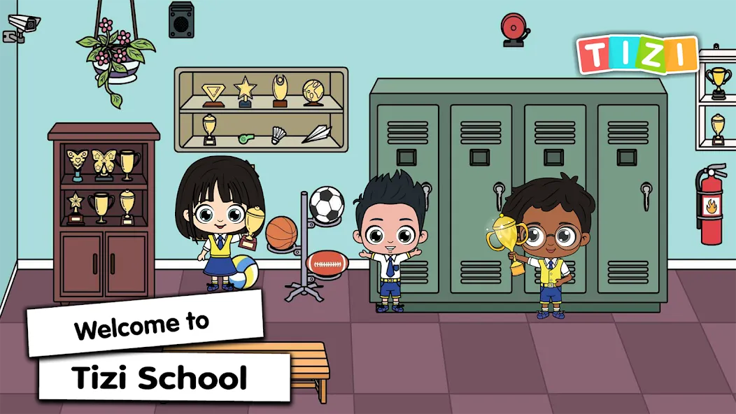 Tizi Town - My School Games МОД/Взлом [Все открыто, Дополнительные деньги и Меню MOD] Screenshot 1
