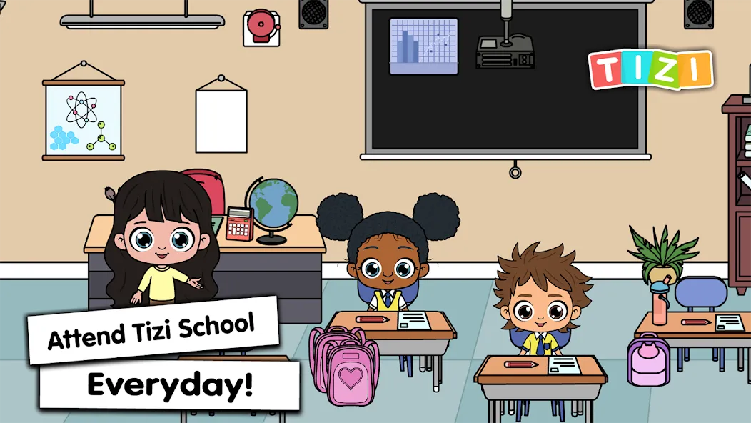 Tizi Town - My School Games МОД/Взлом [Все открыто, Дополнительные деньги и Меню MOD] Screenshot 2