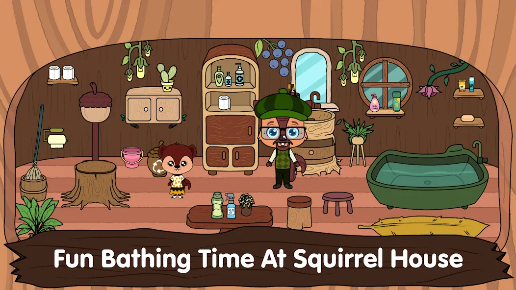 Animal Town - My Squirrel Home МОД/Взлом [Много монет, Открытые уровни и Мега MOD] Screenshot 4