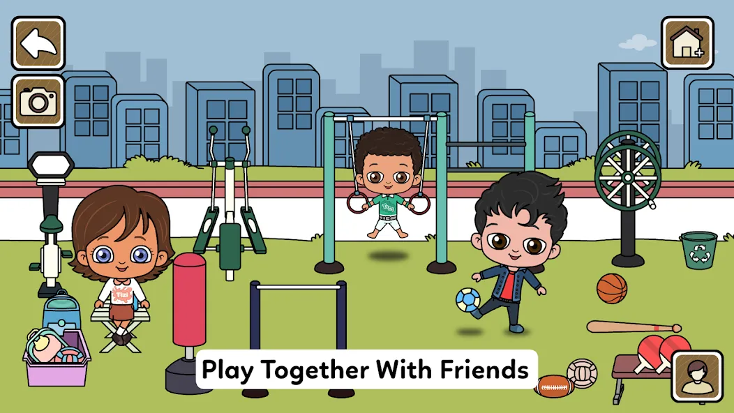 My Tizi City - Town Life Games МОД/Взлом [Меню, Бесконечные монеты и Открытые уровни] Screenshot 3