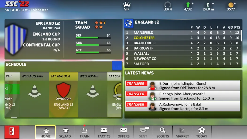 Super Soccer Champs '22 (Ads) МОД/Взлом [Меню, Бесконечные монеты и Открытые уровни] Screenshot 3
