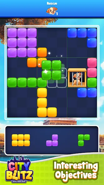 City Blitz-Block Puzzle Blast (Блок Головоломка Кинг) МОД/Взлом [Все открыто, Дополнительные деньги и Меню MOD] Screenshot 3