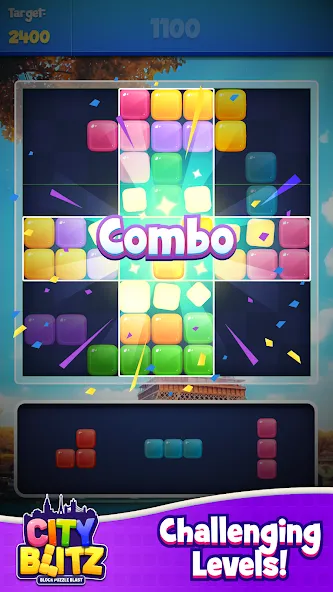 City Blitz-Block Puzzle Blast (Блок Головоломка Кинг) МОД/Взлом [Все открыто, Дополнительные деньги и Меню MOD] Screenshot 4