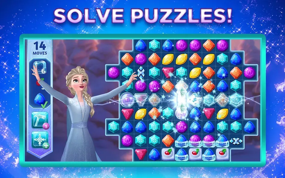 Disney Frozen Adventures (Дисней) МОД/Взлом [Много монет, Открытые уровни и Мега MOD] Screenshot 1