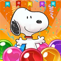 Скачать Bubble Shooter - Snoopy POP! Взлом на много жизней и золота для Андроид бесплатно