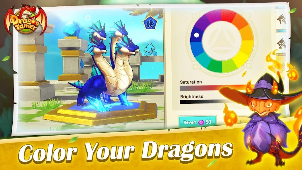 Dragon Tamer МОД/Взлом [Все открыто, Дополнительные деньги и Меню MOD] Screenshot 1