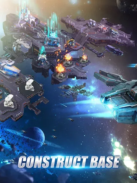 Galaxy Battleship (Гэлакси Батлшип) МОД/Взлом [Меню, Бесконечные монеты и Открытые уровни] Screenshot 5