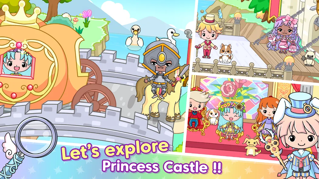 Jibi Land : Princess Castle (Джиби Лэнд) МОД/Взлом [Все открыто, Дополнительные деньги и Меню MOD] Screenshot 1