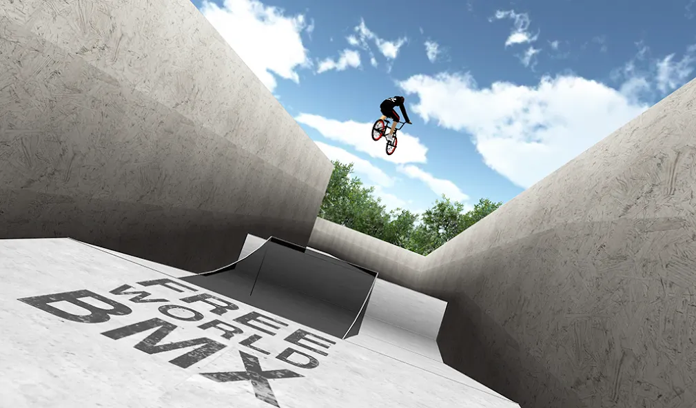 Free World BMX (Фри Ворлд БМХ) МОД/Взлом [Много денег, Монет и Все открыто] Screenshot 1