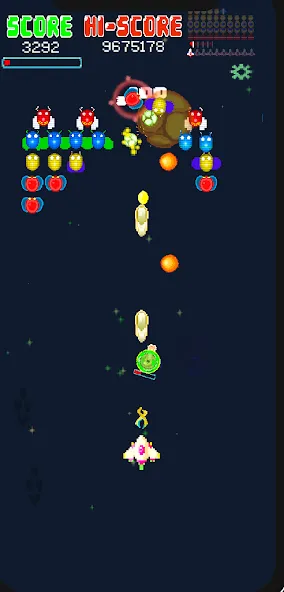 Galaxiga Retro Arcade Action (Галаксига Ретро Аркейд Экшн) МОД/Взлом [Много денег, Монет и Все открыто] Screenshot 3