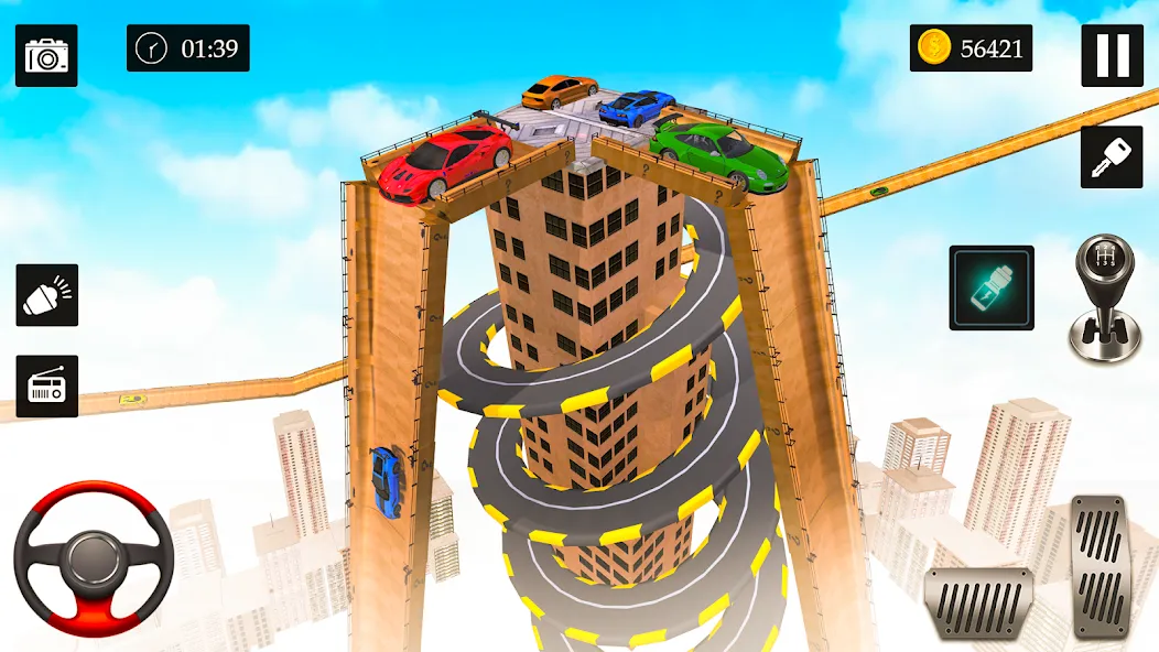 Ramp Car Stunt Racing Game (Крейзи Кар Стантс) МОД/Взлом [Деньги, Монеты и Меню MOD] Screenshot 1