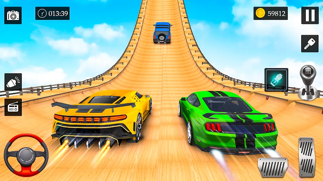 Ramp Car Stunt Racing Game (Крейзи Кар Стантс) МОД/Взлом [Деньги, Монеты и Меню MOD] Screenshot 2