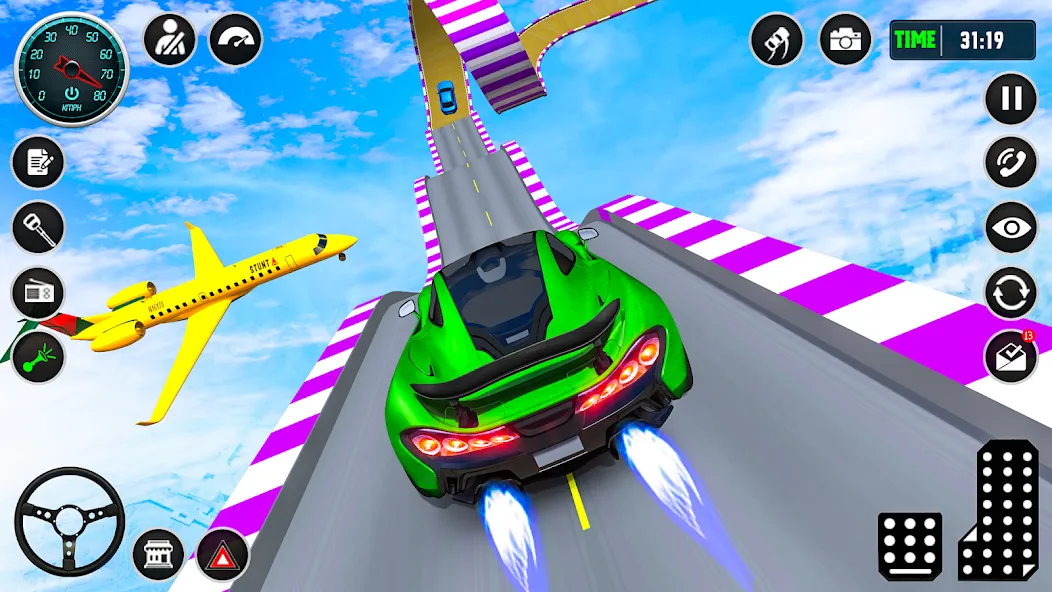 Ramp Car Stunt Racing Game (Крейзи Кар Стантс) МОД/Взлом [Деньги, Монеты и Меню MOD] Screenshot 3