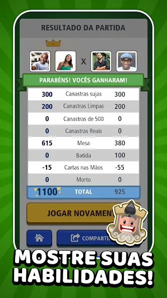 Buraco Jogatina: Card Games (Бурако Жогатина) МОД/Взлом [Все открыто, Дополнительные деньги и Меню MOD] Screenshot 4