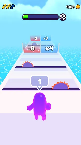 Join Blob Clash 3D: Mob Runner (Джойн Блоб Клаш 3D) МОД/Взлом [Деньги, Монеты и Меню MOD] Screenshot 1