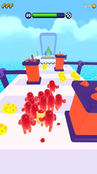 Join Blob Clash 3D: Mob Runner (Джойн Блоб Клаш 3D) МОД/Взлом [Деньги, Монеты и Меню MOD] Screenshot 4