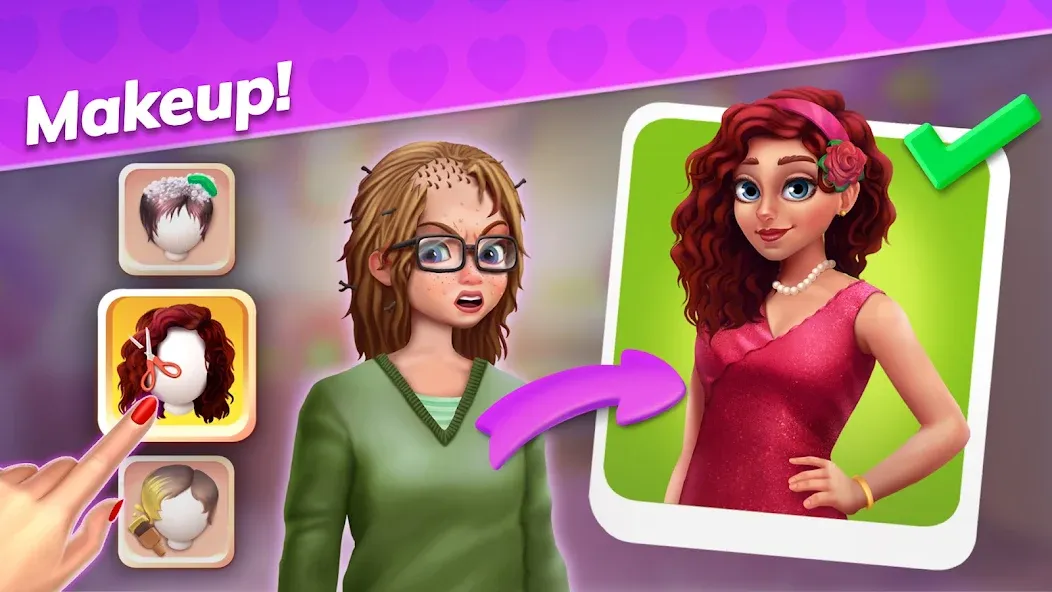 Emma's Mansion: Design & Match МОД/Взлом [Все открыто, Дополнительные деньги и Меню MOD] Screenshot 1