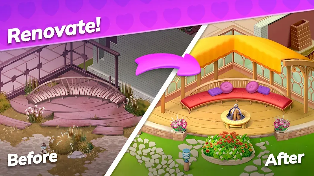 Emma's Mansion: Design & Match МОД/Взлом [Все открыто, Дополнительные деньги и Меню MOD] Screenshot 3