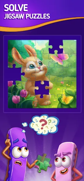 Jigsaw Puzzle by Jolly Battle (Джигсоу Пазл от Джолли Батл) МОД/Взлом [Много монет, Открытые уровни и Мега MOD] Screenshot 1