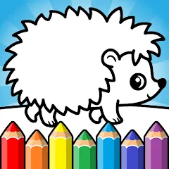 Скачать Взломанная Easy coloring book for kids на Андроид (Все цвета разблокированы) бесплатно