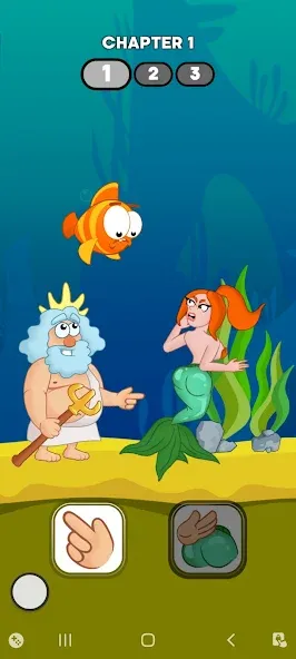 Neptune vs Mermaid: Fish Prank — скриншот 1 Neptune vs Mermaid: Fish Prank — скриншот 1