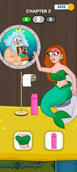 Neptune vs Mermaid: Fish Prank — скриншот 3 Neptune vs Mermaid: Fish Prank — скриншот 3