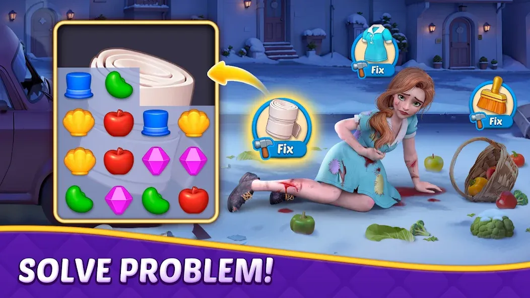 Matching Story - Puzzle Games (Матчинг Стори) МОД/Взлом [Бесконечные деньги, Монеты и Мега MOD] Screenshot 2