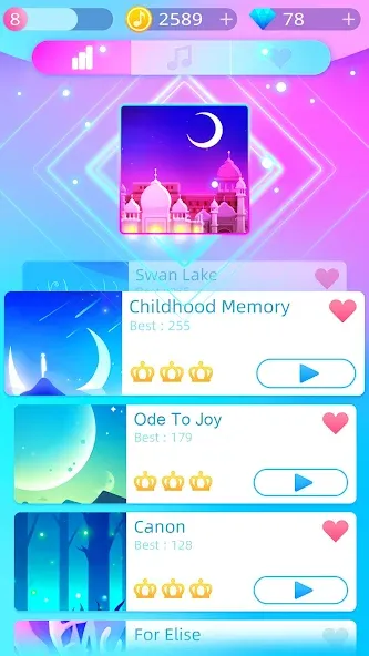 Piano Music Go-EDM Piano Games МОД/Взлом [Все открыто, Дополнительные деньги и Меню MOD] Screenshot 5
