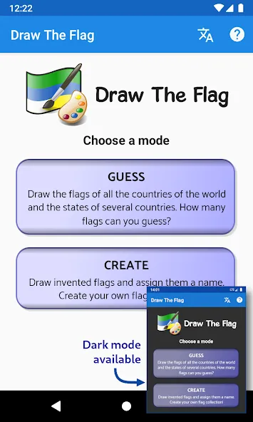 Draw The Flag - Quiz & Maker МОД/Взлом [Много денег, Монет и Все открыто] Screenshot 1