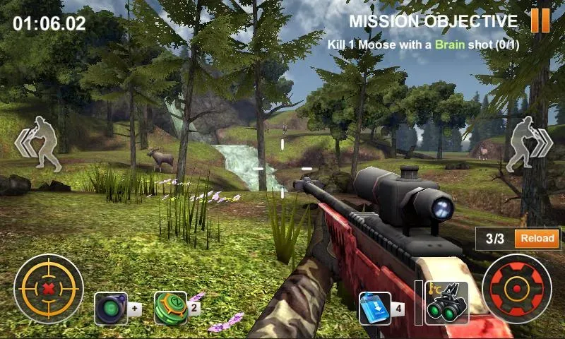 Hunting Safari 3D МОД/Взлом [Меню, Бесконечные монеты и Открытые уровни] Screenshot 3